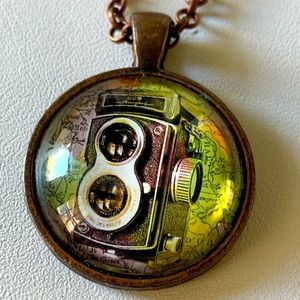 Necklace old camera